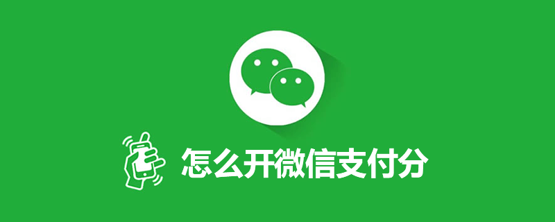 怎么开微信支付分